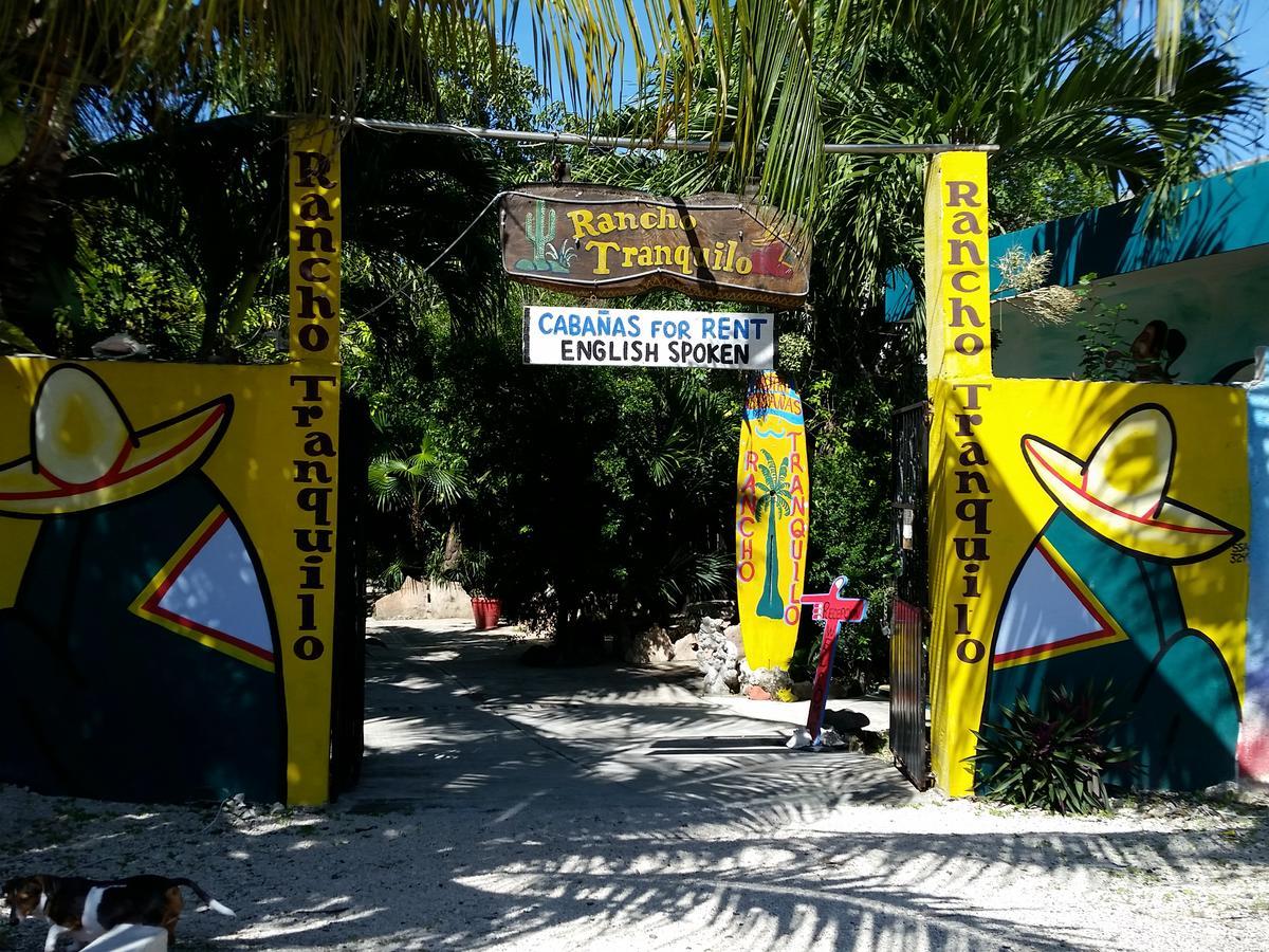 Хостел Rancho Tranquilo Тулум Экстерьер фото