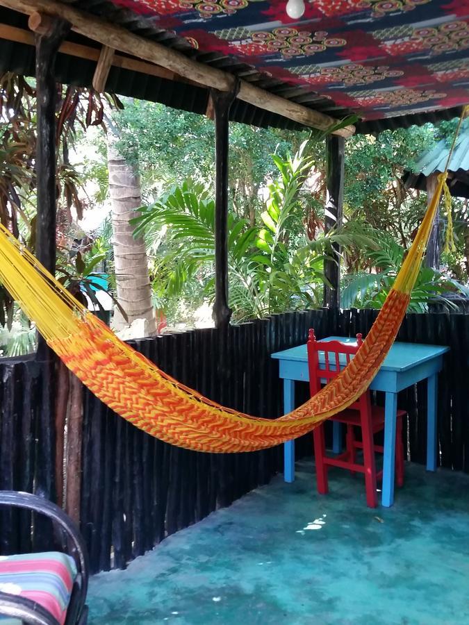Хостел Rancho Tranquilo Тулум Экстерьер фото